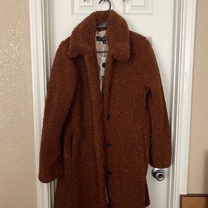J crew medium teddy Sherpa coat